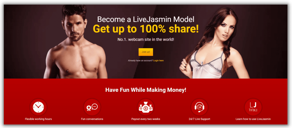 Register As a LiveJasmin Cam Model by Visiting the Model Center Page