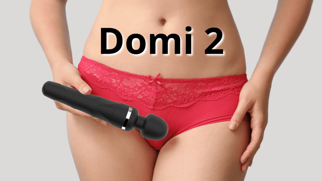 Get extra powerful vibrations from the Domi 2 wand massager